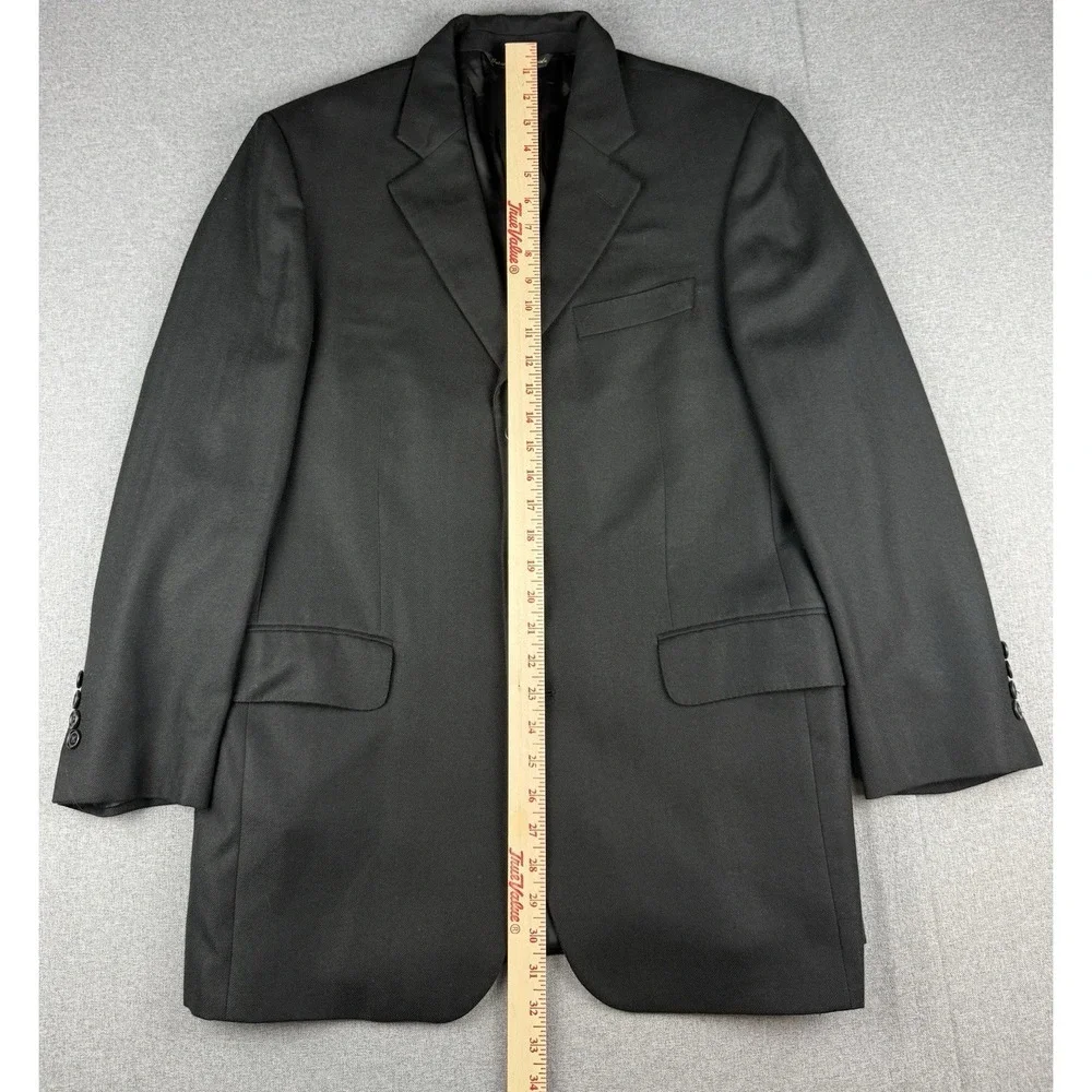 Jack Victor Loro Piana 100% Cashmere Black Blazer Sport Coat Made Canada